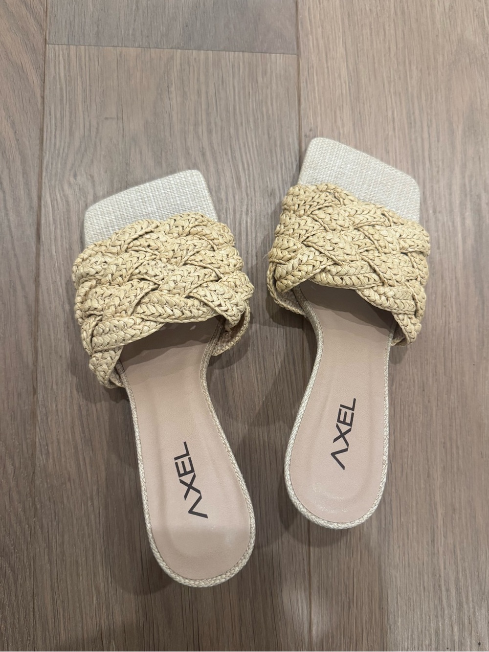 Beige Braided Slide Sandals - Bottega Veneta Inspired
